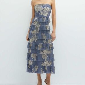 After Six Ruffle Strapless Dress
